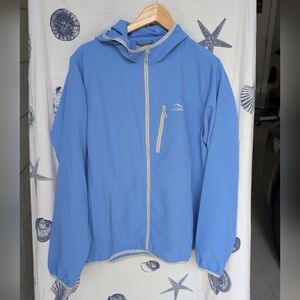 LL Bean Windbreaker Women's XL Periwinkle